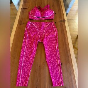 Pink Monogram Ivy Park x ADIDAS Cutout Sports Bra